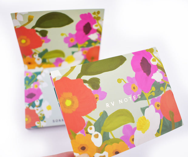 35% off Sale: Sorry I Missed You Sticky Notes : 100 Page Deluxe Booklet : Blossom Teal