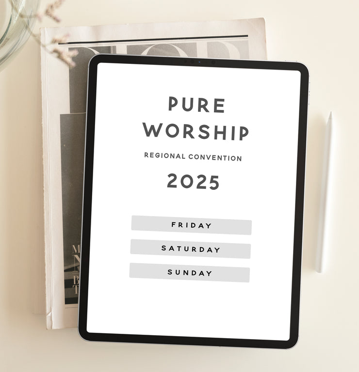 PDF Digital Version : 2025 Pure Worship Regional Convention Journal