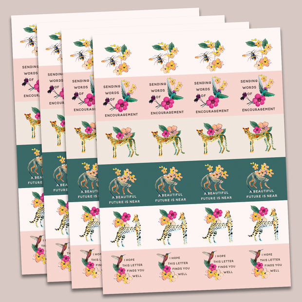 2 Pack Letter Writing Memo Pads + Stickers