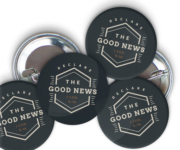 5 Pack : Declare the Good News Convention Buttons
