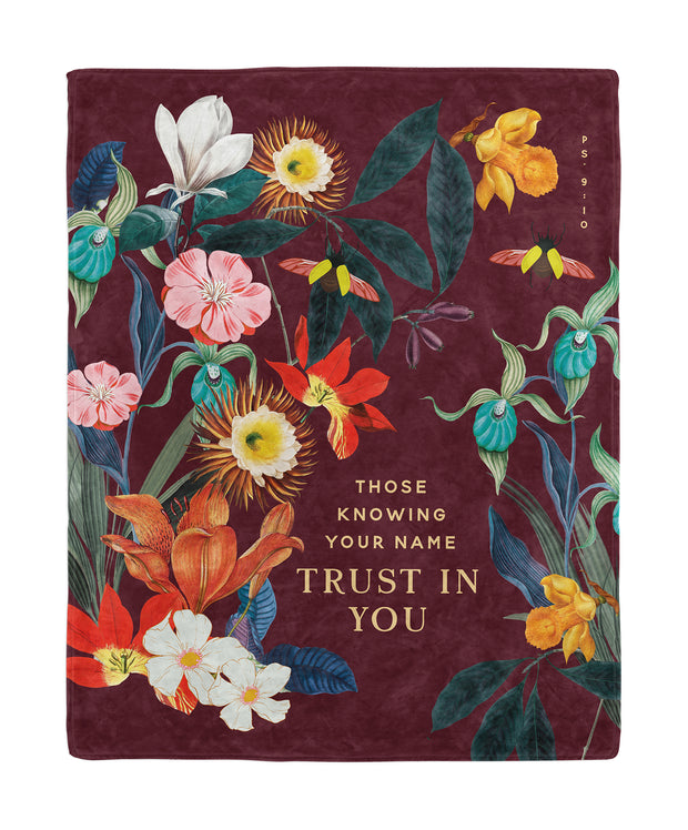 Those Knowing Your Name Trust in You Vintage Blanket