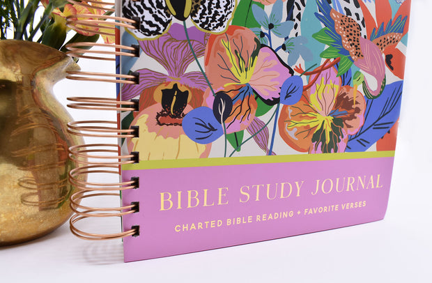 Bible Study Journal : Complete Bible Reading Chart : Cataloged Notes and Thoughts : With Stickers