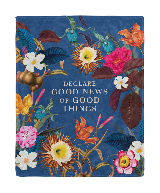 Declare Good News of Good Things Vintage Blanket