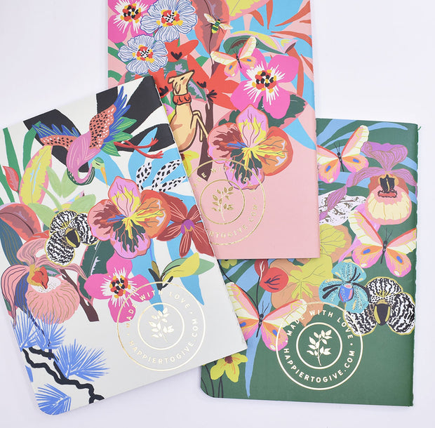 3 Pack : Pocket Notebooks + Stickers