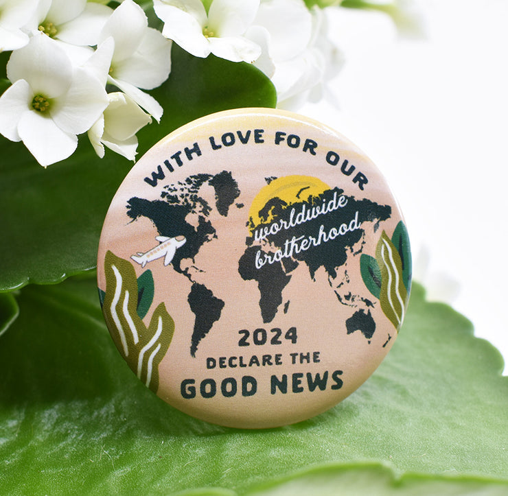 Back in Stock March 25th, 10 Pack : Declare the Good News Special Convention Buttons 2024