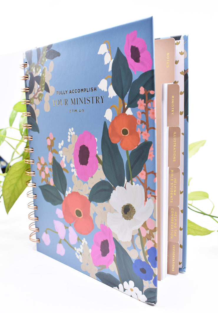 My Ministry Journal / Pioneer School Journal : Organized Tabs : Lavender