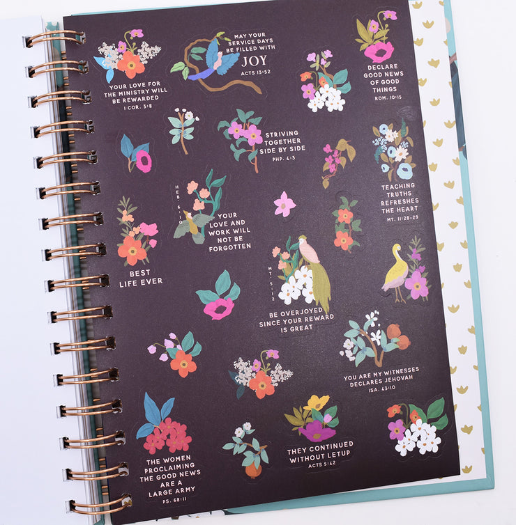 My Ministry Journal / Pioneer School Journal : Organized Tabs : Lavender