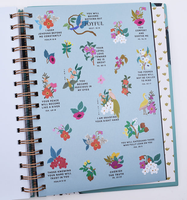 My Ministry Journal / Pioneer School Journal : Organized Tabs : Teal