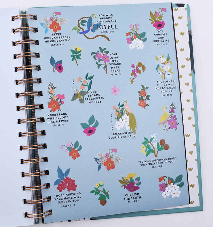 My Ministry Journal / Pioneer School Journal : Organized Tabs : Teal