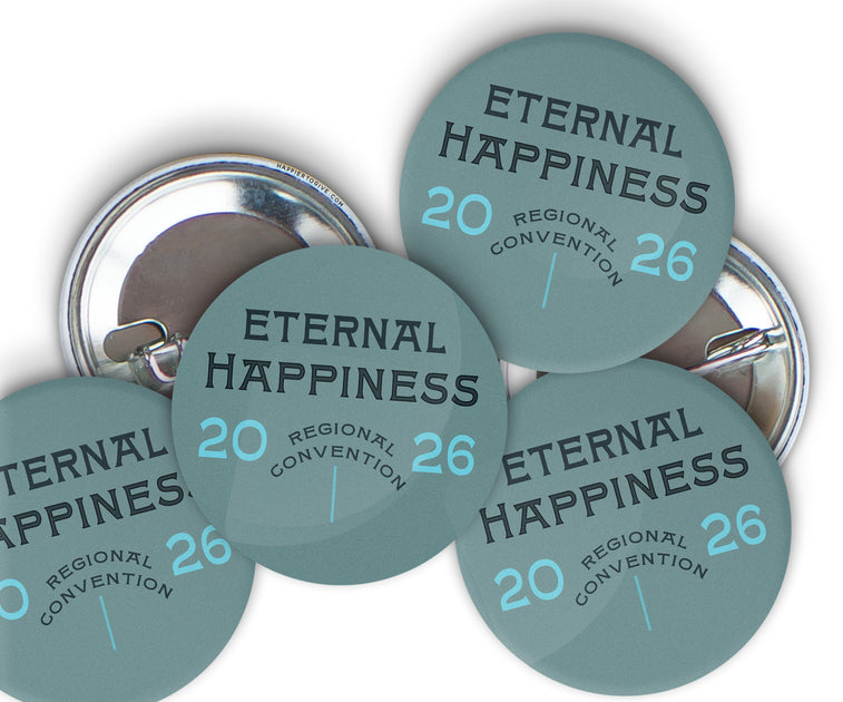 5 Pack: 2026 Eternal Happiness Convention Buttons for Brothers : 40% o ...