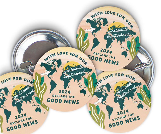 10 Pack : Declare the Good News Special Convention Buttons 2024
