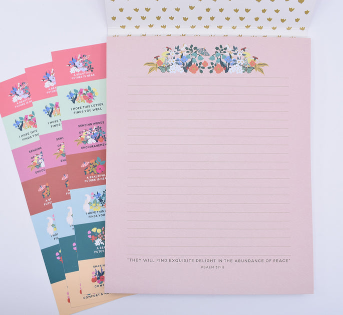 Letter Writing Kit : 3 Sticker Sheets – Happier To Give