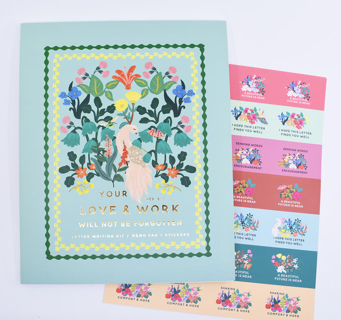 Letter Writing Kit : 3 Sticker Sheets – Happier To Give