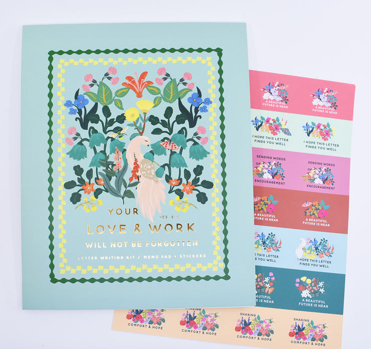 Letter Writing Kit : 3 Sticker Sheets – Happier To Give