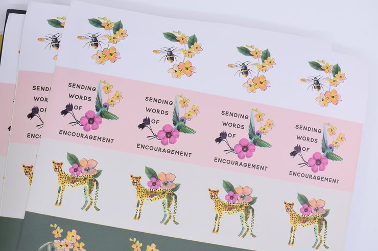 Letter Writing Kit : 3 Sticker Sheets