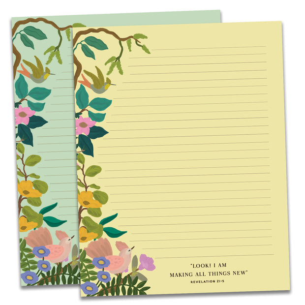 2 Pack Letter Writing Memo Pads + Stickers