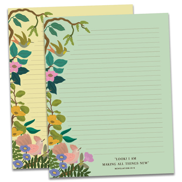 2 Pack Letter Writing Memo Pads + Stickers