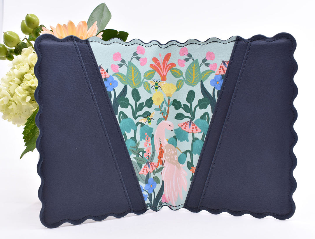New Mini Tract Holder : Navy Floral – Happier To Give