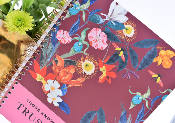 Vintage Floral Spiral Notebook