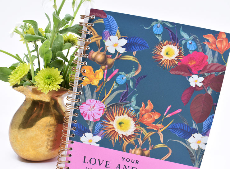 Vintage Floral Spiral Notebook