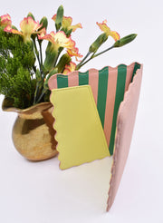 Contact Card / Invitation Combo : Blush & Stripe