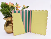 Contact Card / Invitation Combo : Blush & Stripe
