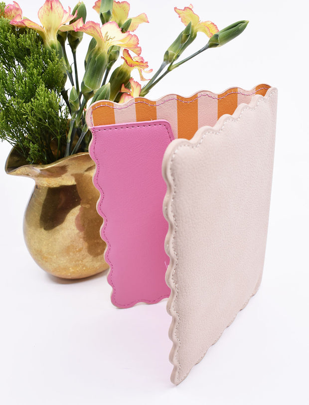 Contact Card / Invitation Combo : Ivory & Stripe