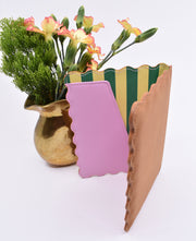Contact Card / Invitation Combo : Brown & Stripe
