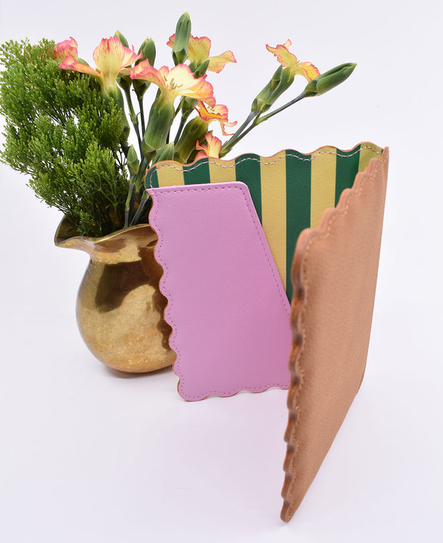 Contact Card / Invitation Combo : Brown & Stripe