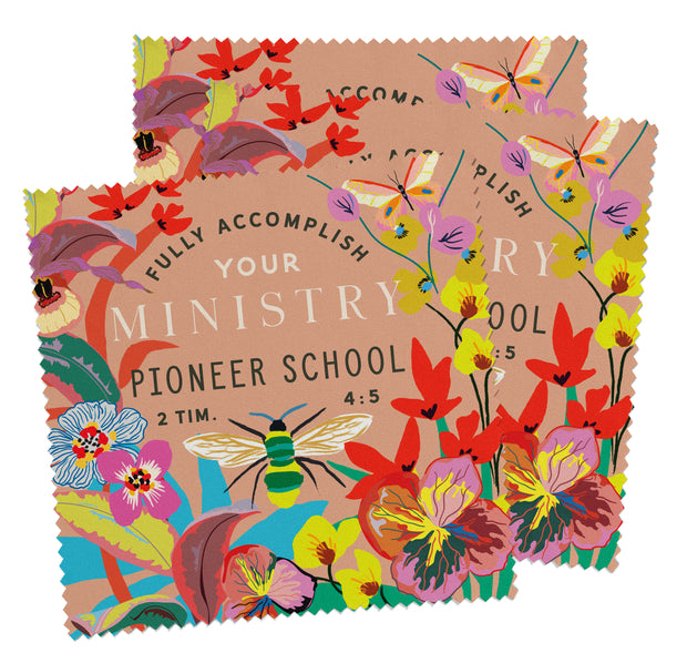 10 Pack :  Pioneer School Lens / Screen Cloths : Floral