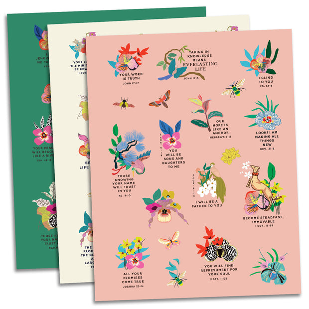Bible Study Journal : Complete Bible Reading Chart : Cataloged Notes and Thoughts : With Stickers