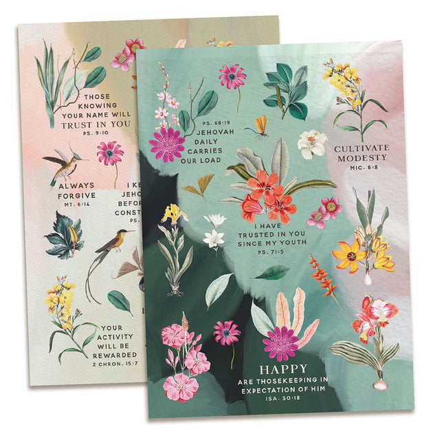 Botanical Stickers : 5 Pages – Happier To Give