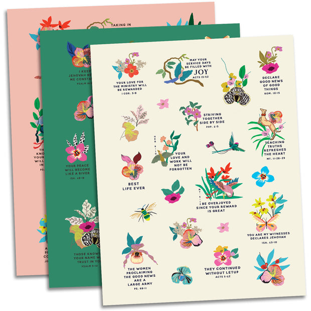 Bible Study Journal : Complete Bible Reading Chart : Cataloged Notes and Thoughts : With Stickers