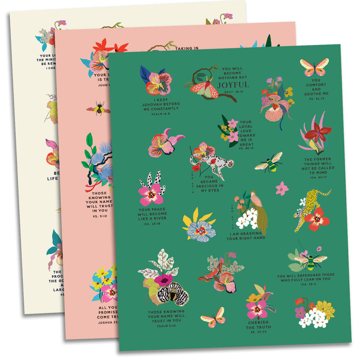 Bible Study Journal : Complete Bible Reading Chart : Cataloged Notes and Thoughts : With Stickers