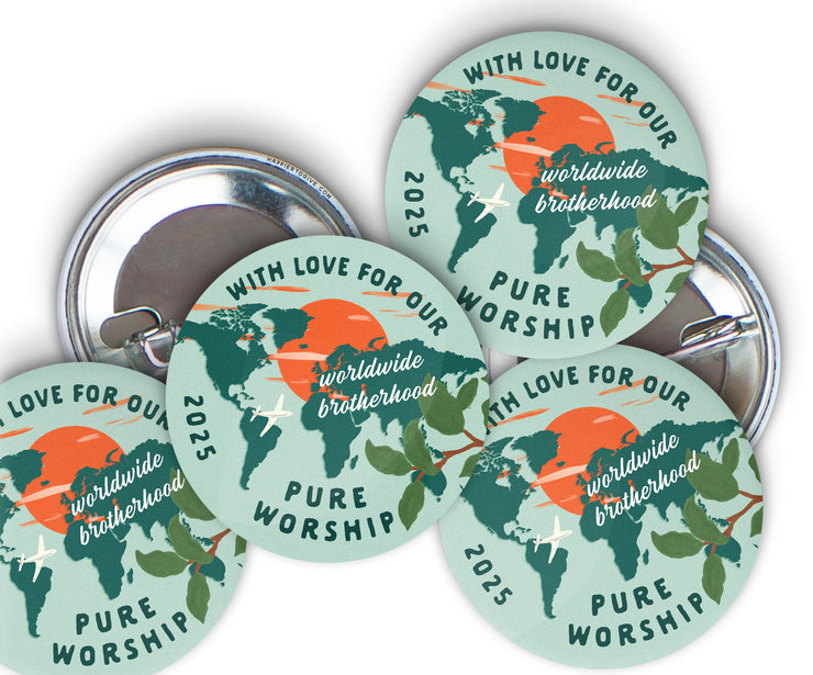 10 Pack of Mixed Colors : 2025 Pure Worship Special Convention Buttons