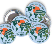 10 Pack of Mixed Colors : 2025 Pure Worship Special Convention Buttons