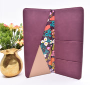 Tract Holder : Burgundy & Floral