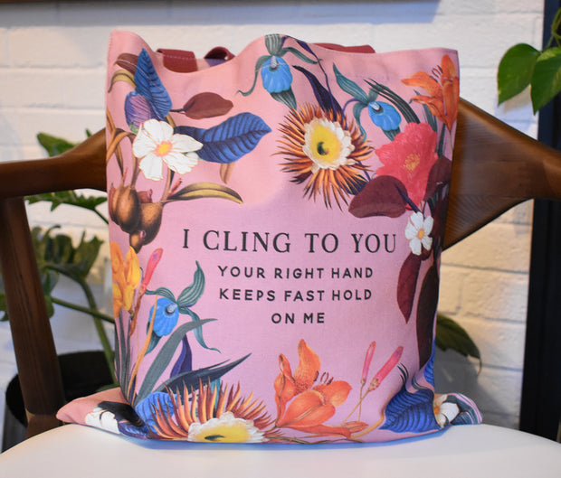 I Cling To You Pink Vintage Tote