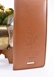 Tract Holder : Warm Brown - Floral