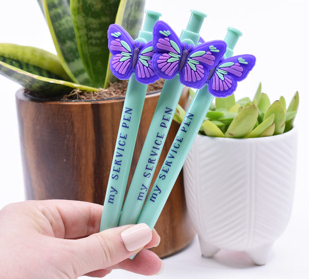 3 Pack Kid's Butterfly of Pens