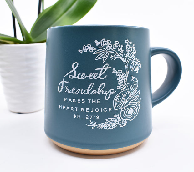20% off : Sweet Friendship Mug : Emerald Green Mug
