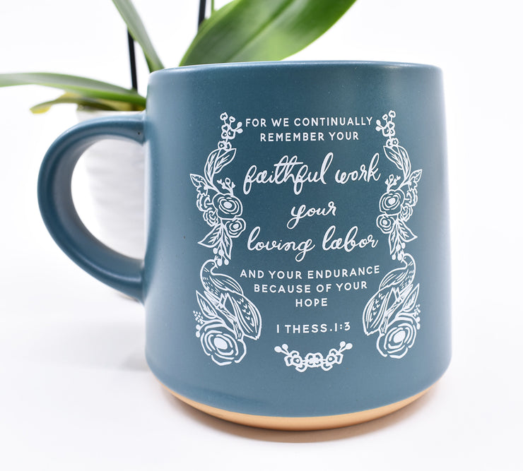 20% off : Love, Labor and Endurance Mug : Emerald Green