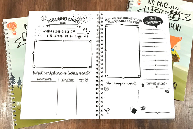 Children's Meeting Workbook : All Meetings Included : Notes & Illustration Sections