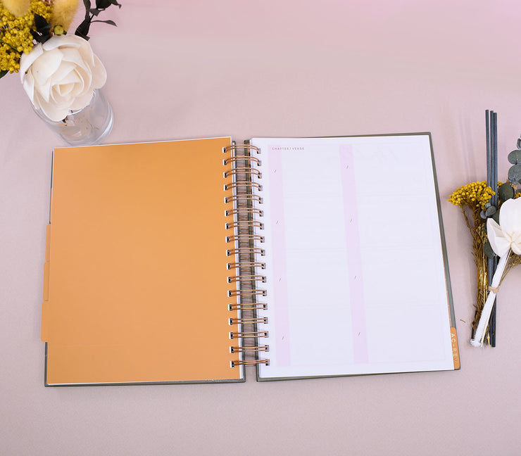 30% off : Bible Study Journal : Complete Bible Reading Chart : Cataloged Notes and Thoughts