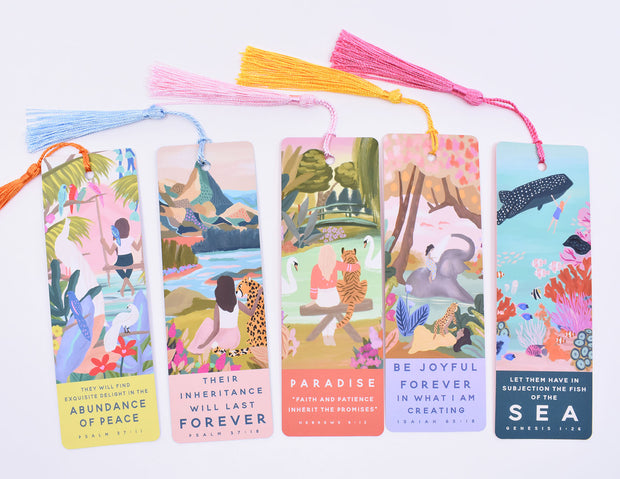 50% off : Paradise Bookmarks : Pack of 5