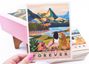 60% off : Paradise Paintings : Box of 20 Greeting Cards + 2 Sticker Sheets