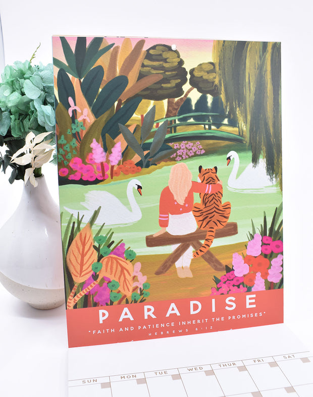 50% off : Perpetual Calendar : Paradise Paintings