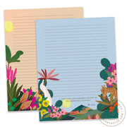 2 Pack Letter Writing Memo Pads : Paradise Scenes