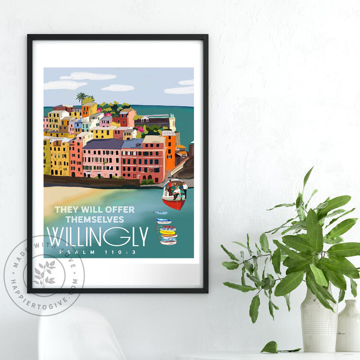 They Will Offer Themselves Willingly : Travel Collection : Printable Download