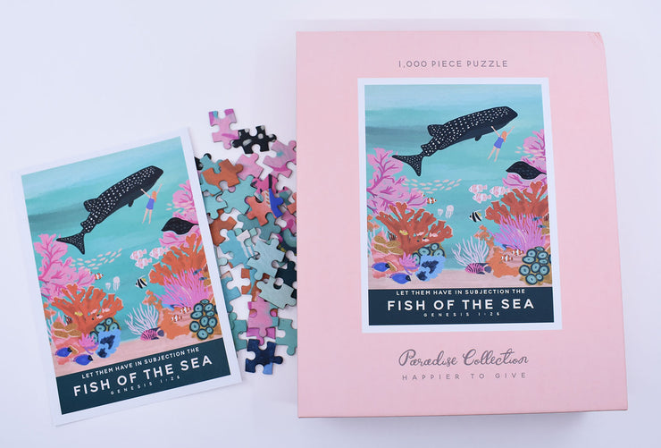 75% off : Swimming in The Sea Puzzle : Paradise Collection